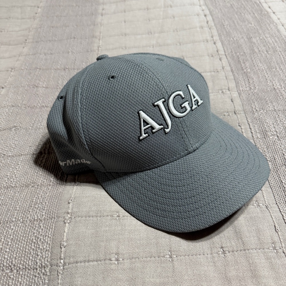 New Era TaylorMade AJGA Gray Mesh Adjustable Golf Hat 100% Polyester
